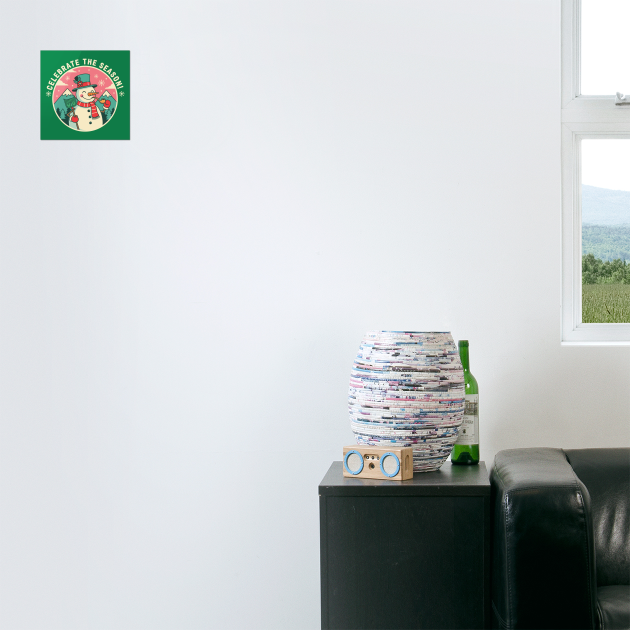 Cute Snowman Celebrate the Season by enrynz